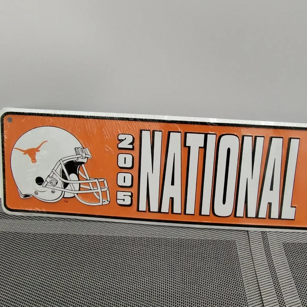 Texas Longhorns 2005 National Champions Street Sign NWT